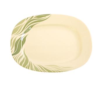 Royalford RF8108 12-inch Melamine Oval Plate - Green in UAE