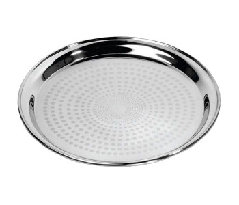 Royalford RF5346 24-inch Stainless Steel Group Round Tray - Silver in UAE