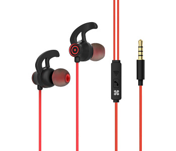 Promate SWIFT In-Ear Stereo Earphones With Microphone - Red in KSA