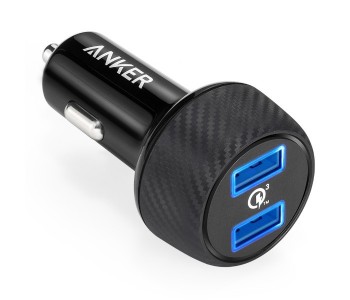 Anker A2228 PowerDrive Speed 2 Car Charger Black in KSA