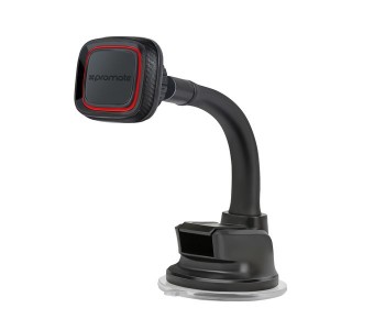 Promate MagMount-4 Universal Dashboard Magnetic Car Mount Holder With 360 Degree Rotation - Maroon in KSA