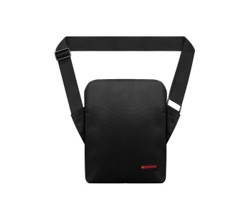 Promate Quire 10 Inch Compact Tablet Messenger Bag, Black in KSA
