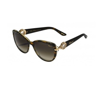 Chopard SCH205S 0781 Wayfarer Brown Frame & Brown Gradient Mirrored Sunglasses For Women in OMAN