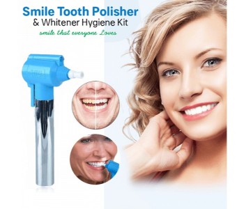 Luma Smile Tooth Polisher And Whitener Hygiene Kit Nj-7004 Silver And Blue in UAE