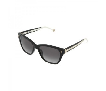 Carolina Herrera SHE596 0700 Aviator Black Frame & Black Gradient Mirrored Sunglasses For Women in OMAN