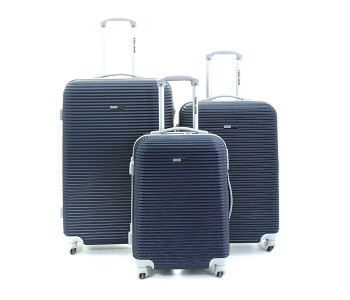 Express Delivery - Para John PJTR3045L Trolley Bag Set of 3 Pieces - Blue - ID 12569