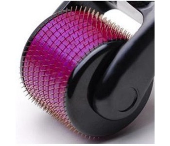 Derma Roller 0.25 Mm For Face Treatment DR25BP Black And Pink in UAE