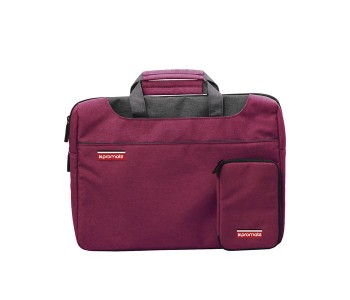 Promate Desire-S 11.6 Inch Elegant Classic Handbag Design Messenger Bag, Red in KSA