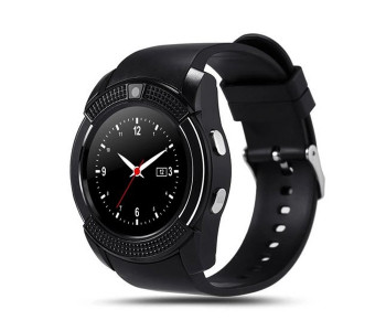 Bingo V8 Bluetooth Smart Watch With Sim And Camera - Black in UAE