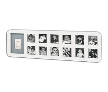 Baby Art 34120085 First Year Print Frame - White & Grey in OMAN