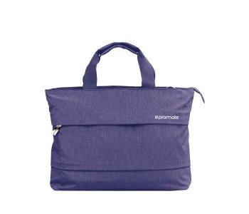 Promate Desire-LD 13 Inch Classic Design Laptop Handbag With Multiple Storage Options, Blue in KSA