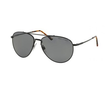 Polo Ralph Lauren PH3094-926781 Aviator Black Frame & Black Mirrored Sunglasses For Men in OMAN