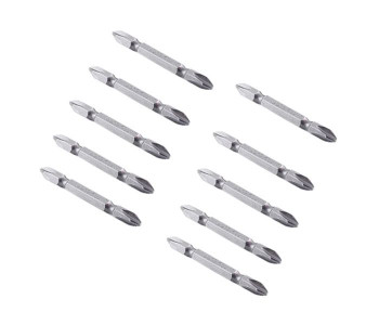 Express Delivery - Offal PH2 10 Piece Professional Screw Bit Tools Silver - ID 36552