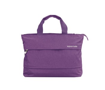 Promate Desire-LD 13 Inch Classic Design Laptop Handbag With Multiple Storage Options, Purple in KSA