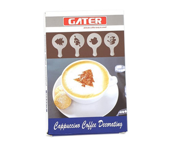 Cappuccino & Coffee Decorating Templates - Grey, 16 Pieces in KSA
