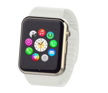 Smart W008 2030 Silicone Smart Watch With Camera - White in UAE