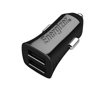 Energizer DCA2DUBK3 Ultimate Dual USB Car Charger With 4.8A 2 USB Cable - Black in UAE