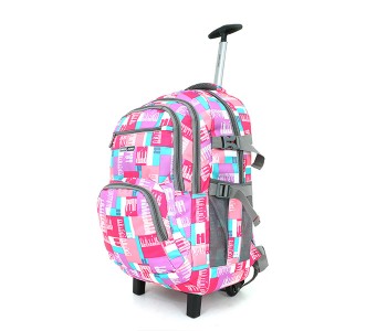 Express Delivery - Parajohn PJTRBP6621A20 20-inch Trolley Backpack - Pink - ID 14649