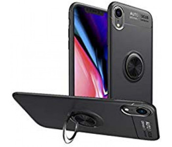 Express Delivery - Xunod fashion Beetle Magic Series Phone Case for iPhone X with Magnetic Ring Holder Stand - Black - ID 22605