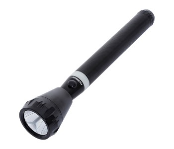 Olsenmark OMFL2648 Rechargeable LED Flashlight With Night Glow, Black in OMAN