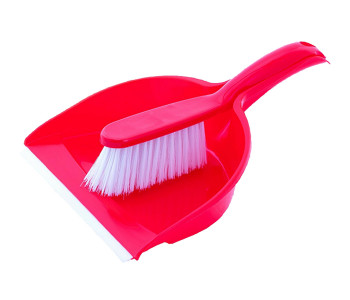 Delcasa DC1398 Dust Pan With Brush - Red in UAE