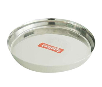 Royalford RF5341 11-inch Stainless Steel Thali Plate - Silver in UAE