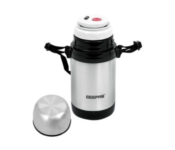 Express Delivery - Geepas GSVF4114 0.4 Litre Stainless Steel Inner Vacuum Flask -Silver - ID 13996