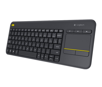 Express Delivery - Logitech 920-007145 K400 Plus Wireless Touch Keyboard - English, Black - ID 33289