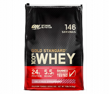 Express Delivery - Optimum Nutrition Gold Standard Whey 10Lbs Delicious Strawberry - ID 141724