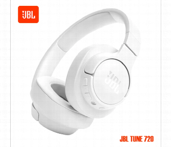 Express Delivery - Jbl Tune 720Bt Wireless Over Ear Bluetooth Headphone White - ID 7152481