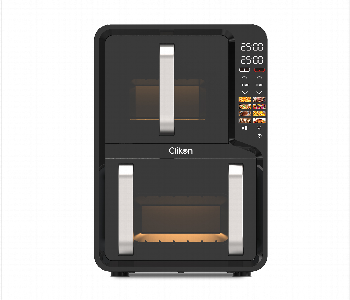 Express Delivery - Clikon Ck381 Digital Airchef 12L Air Fryer With Dual Basket 5L   7L - ID 7160490