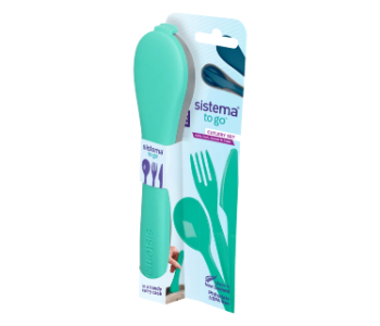 Express Delivery - Sistema Cutlery Set To Go Minty Teal 1918 - ID 138891