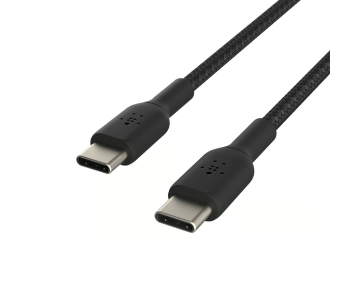 Express Delivery - Belkin BoostCharge Braided USB C to USB C Cable 1 m Black CAB004BT - ID 138930