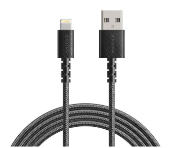 Express Delivery - Anker PowerLine Select  USB to Lightning Connector 3ft 4000 Bend Lifespan Cable A8012H12  Black - ID 139158