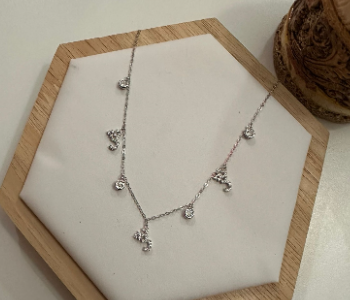 Express Delivery - Arabic Letter Necklace SH - ID 139183