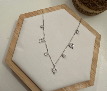 Express Delivery - Arabic Letter Necklace H - ID 139190