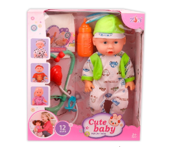 Express Delivery - ZB  518 17 CUTE BABY DOLL WITH ACCESSORIES - ID 139371