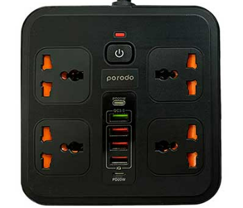 Express Delivery - Porodo Multi Port 2 usb c 4 usb a hub - ID 139380