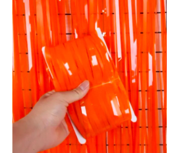 Express Delivery - Orange Curtain Foil - ID 139784