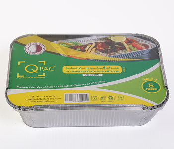 Express Delivery - Q PAC Aluminum container 83185 1 x 5 pcs - ID 139800