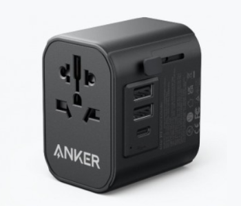 Express Delivery - Anker 312 Outlet Extender Universal Travel Adapter With 3 Usb Ports - ID 139868