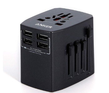 Express Delivery - Anker Universal Travel Adapter With 4 USB Ports - ID 139869