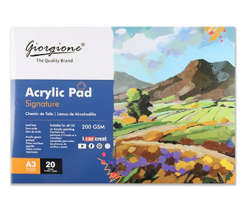 Express Delivery - Acrylic Pad 200Gsm A3 20Sheets Gac20A3 Giorgione - ID 139897