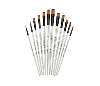 Express Delivery - Artist Brush Flat Set Of 12 A6075F Keep Smiling - ID 139901