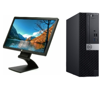 Express Delivery - Dell Optiplex 7060 SFF Core i7 8th Gen 16GB RAM 512GB SSD 23 Inch Refurbished Monitor - ID 140011