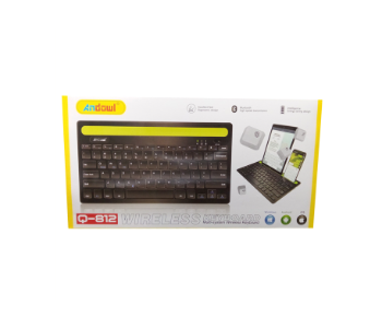 Express Delivery - Andowl Q 812 Wireless Bluetooth Keyboard - ID 140094