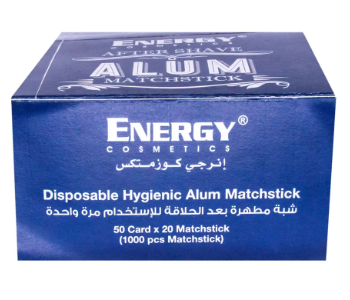 Express Delivery - Energy Cosmetics After Shave Matchsticks 50 Cards 20 Sticks - ID 140212