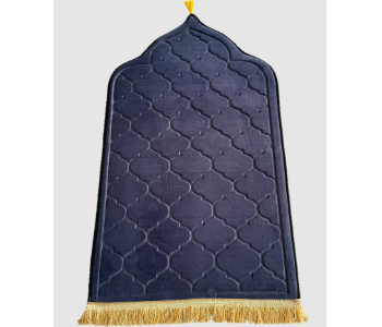 Express Delivery - NPM1004 Soft and Luxury Dome Shape Velvet Prayer Mat Musalla for Muslim Islamic Sajadah Size70X110cm - ID 140293