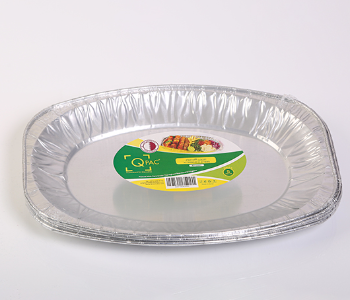 Express Delivery - Q PAC ALUMINIUM PLATTERS 6550 1 X 5 PCS SILVER - ID 140297