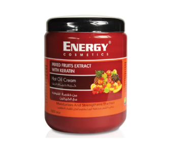 Express Delivery - Energy Cosmetics Keratin Hot Oil Hair Cream Mixed Fruits 1000 Ml - ID 140484